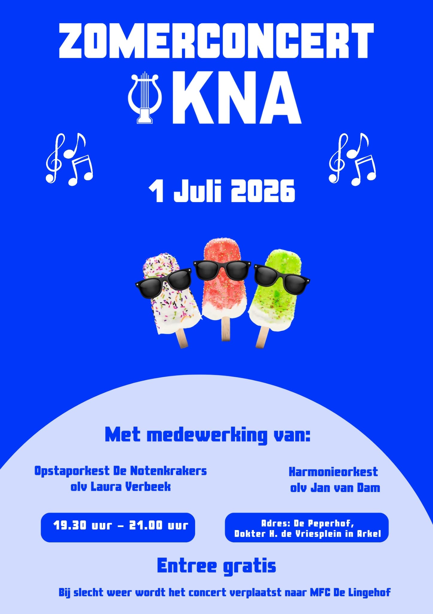 Woensdag 1 juli 2026 Zomerconcert